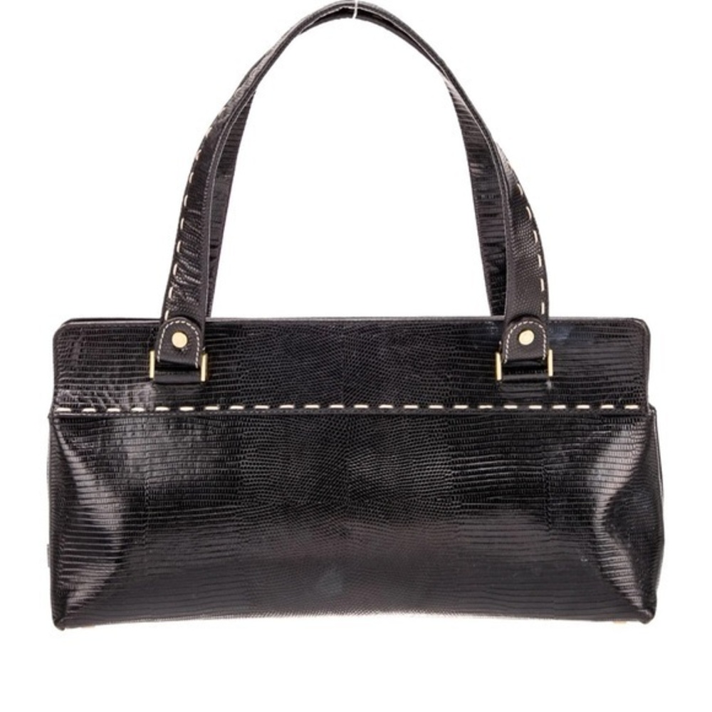 Vintage made in Italy - Y2K Kate Spade small black leather bag
